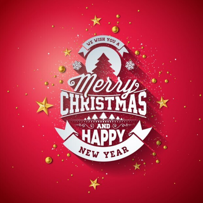 Maximalist Merry Christmas And Happy New Year Instagram Post Template ...