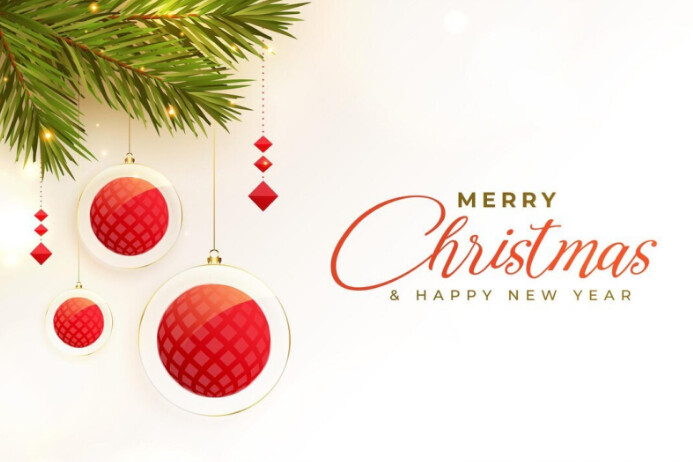 Maximalist Merry Christmas And Happy New Year Poster Poster Template ...