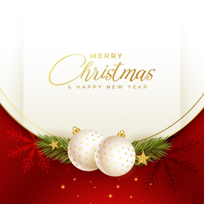 Maximalist Merry Christmas And Happy New Year Instagram Post Template ...