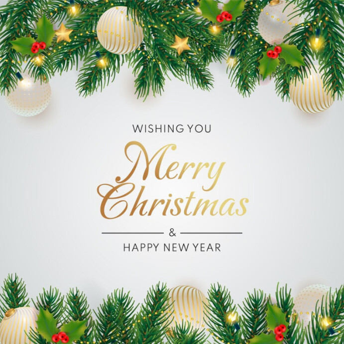 Plantilla de Maximalist Merry Christmas And Happy New Year Instagram ...