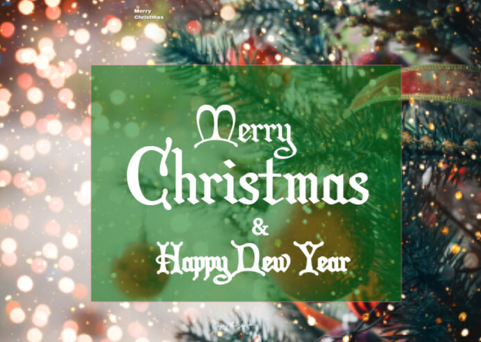 Plantilla de Maximalist Merry Christmas And Happy New Year Design ...