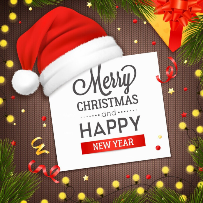 Plantilla de Maximalist Merry Christmas And Happy New Year Instagram ...
