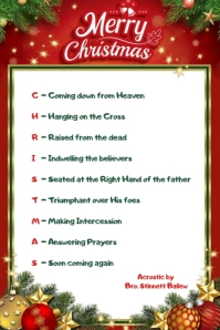 Maximalist Merry Christmas/christmas Acronyms  Pinterest Graphic template