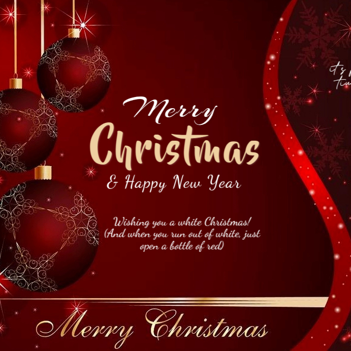 Maximalist Merry Christmas Greetings Instagram Post Template | PosterMyWall