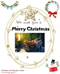 Maximalist Merry Christmas  Instagram Portrait template