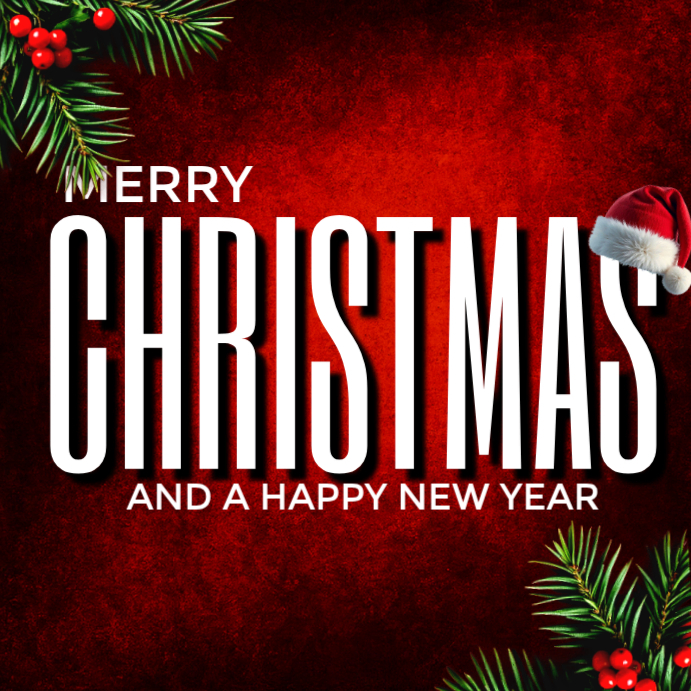 Maximalist Merry Christmas Instagram Post Template | PosterMyWall