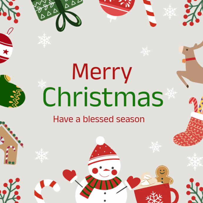 Plantilla de Maximalist Merry Christmas Instagram Post | PosterMyWall