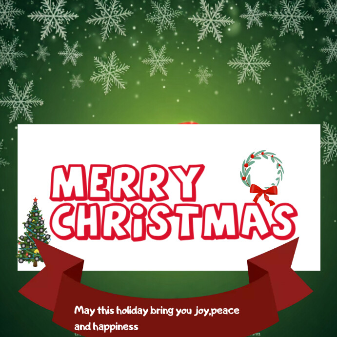 Maximalist Merry Christmas Instagram Post Template | PosterMyWall