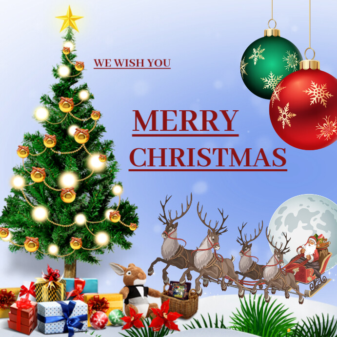 Plantilla de Maximalist Merry Christmas Instagram Post | PosterMyWall