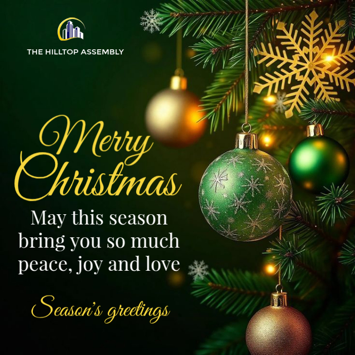 Maximalist Merry Christmas Instagram Post Template | PosterMyWall