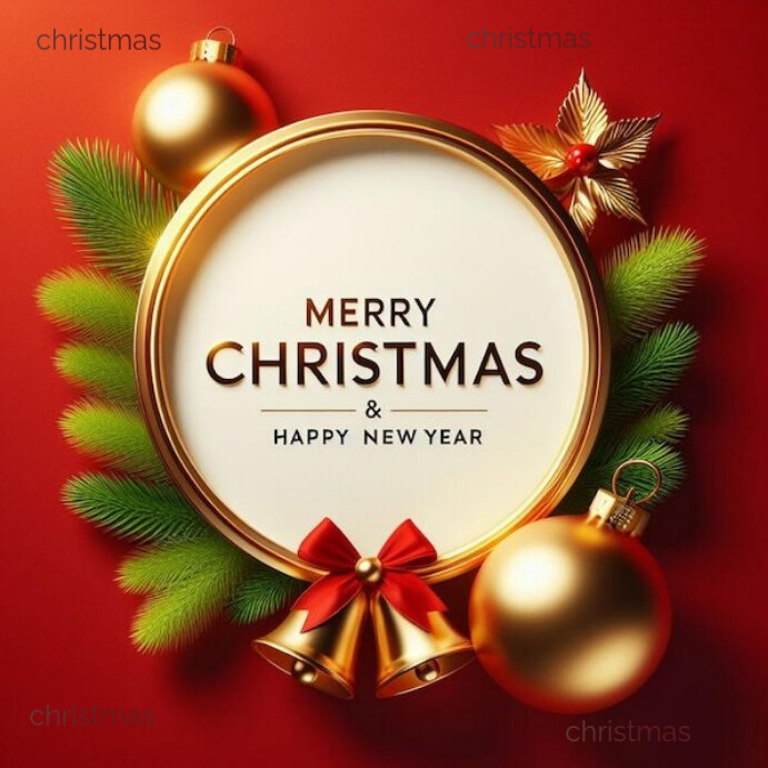 Copy of Maximalist Merry Christmas Instagram Post | PosterMyWall