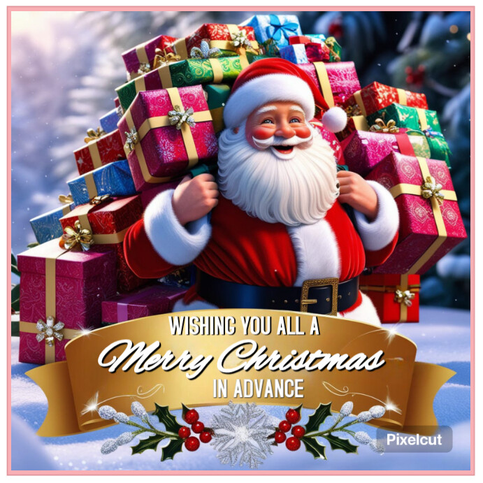 Copy of Maximalist Merry Christmas Instagram Post | PosterMyWall