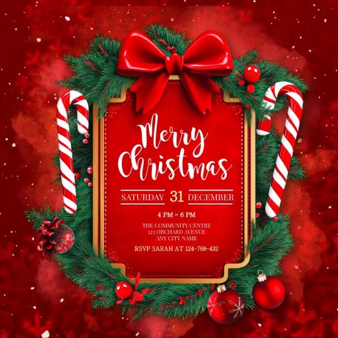 Copy of Maximalist Merry Christmas Instagram Post | PosterMyWall