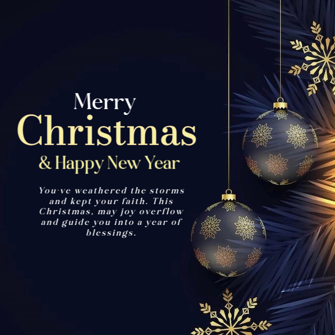 Maximalist Merry Christmas Instagram Post Template | PosterMyWall