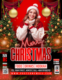 Maximalist Merry Christmas Party Flyer (us Letter) template