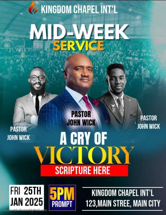 Copy of Maximalist Mid Week Bible Study Flyer (us Letter) | PosterMyWall
