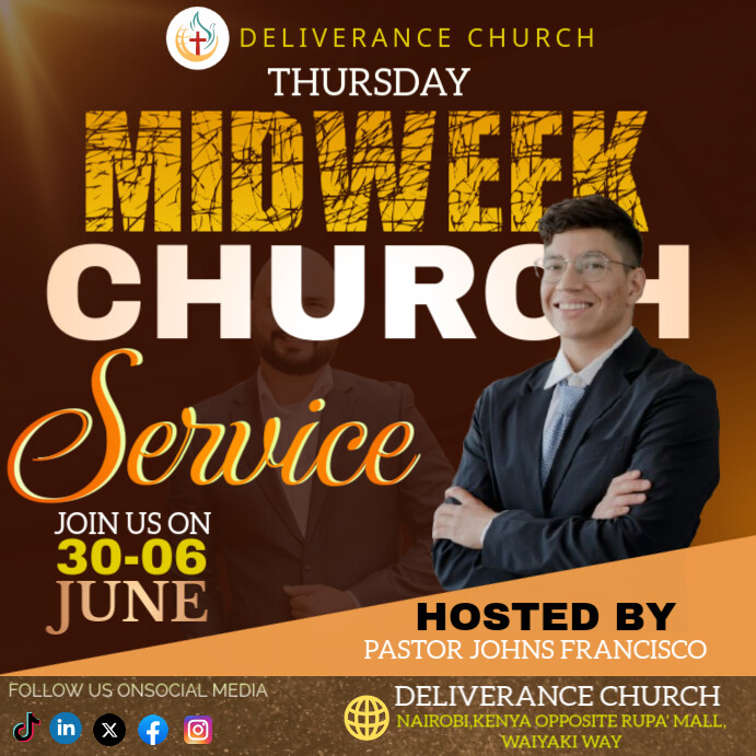 Copy of Maximalist Midweek Church Service Instagram Post | PosterMyWall