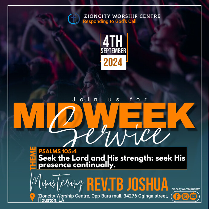 Copy of Maximalist Midweek Service Instagram Post | PosterMyWall