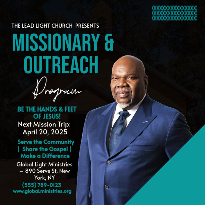Maximalist Missionary & Outreach Program Instagram Post template