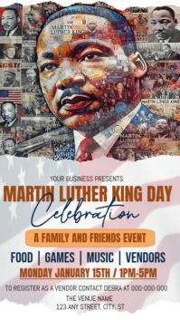 Maximalist Mlk Day Celebration Invitation Instagram Story template