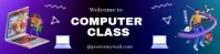Maximalist Modern Computer Class Banner Google Classroom Banner template