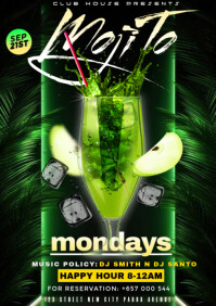 Maximalist Mojito Mondays A4 template