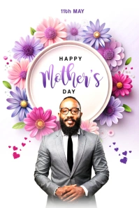 Maximalist Mother's Day For Church Personal Branding Banner 4' × 6' template