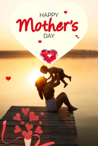 Maximalist Mother's Day Pinterest Graphic template