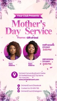 Maximalist Mother's Day Service Instagram Story template