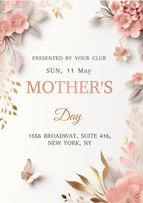 Maximalist Mother Day A4 template