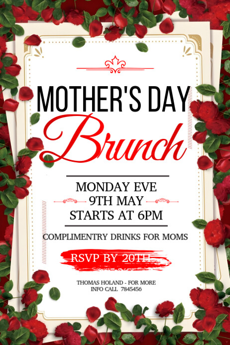 Maximalist Mother Day Poster Plakkaat template