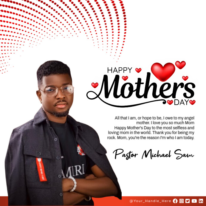 Maximalist Mothers Day Celebration Square (1:1) template