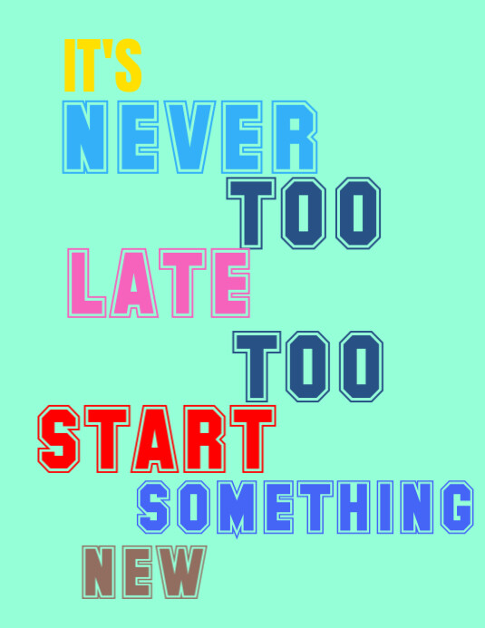 Maximalist Motivational Poster Flyer (us Letter) template