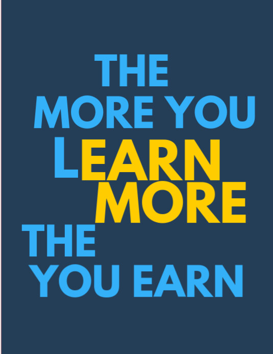 Maximalist Motivational Poster Flyer (us Letter) Pamflet (VSA Brief) template