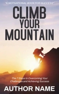 Maximalist Mountain Top Book Motivational  Kindle/book Covers template