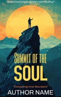 Maximalist Mountain Top Book Motivational Kin Kindle/Book Covers template