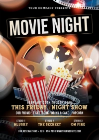 Maximalist Movie Night A5 template