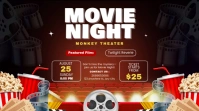 Maximalist Movie Night Youtube Channel Cover Photo template