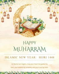 Maximalist Muharram Wish Poster Template   Instagram Portrait