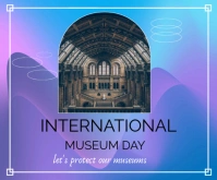Maximalist Museum Day  Medium Rectangle template