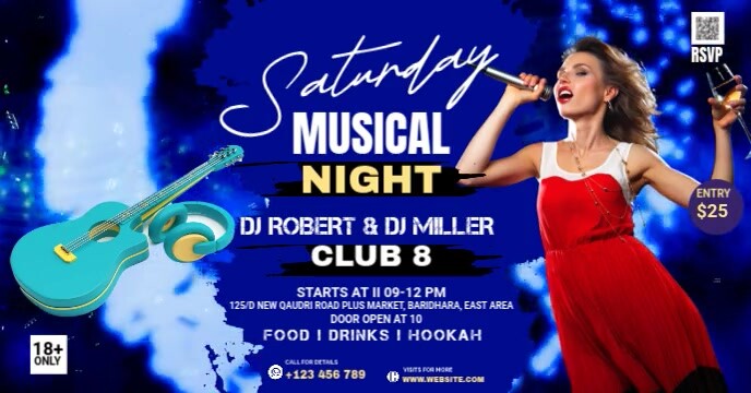 Maximalist Musical Facebook Event Cover template