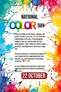 Maximalist National Color Day  Pinterest Graphic Ihluzo le-Pinterest template