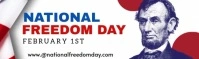 Maximalist national freedom day design LinkedIn Background Image template