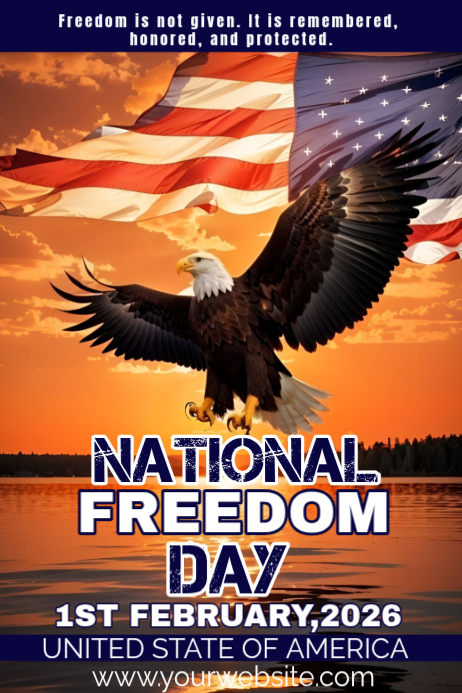 National Freedom Day Posters Template | PosterMyWall
