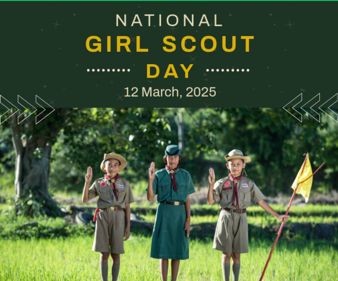 Maximalist National Girl Scout Day 2025 Medium Rectangle template