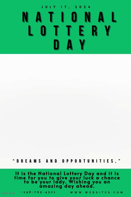 Maximalist National Lottery Day Poster Template PosterMyWall Maximalist National Lottery Day Poster Template PosterMyWall