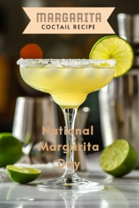 Maximalist National Margarita  Pinterest Graphic template
