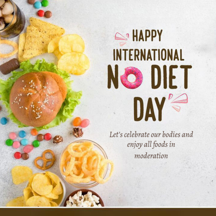 Maximalist National No Diet Day Instagram Post template