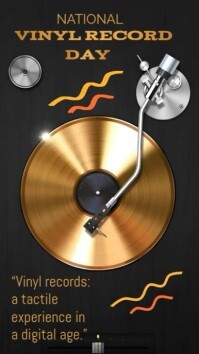 Maximalist National Vinyl Record Day  Instagram Story template