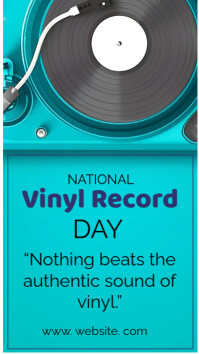 Maximalist National Vinyl Record Day  Instagram Story template